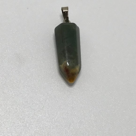 Fancy Jasper Pendulum Point Pendant - Picture 3 of 6